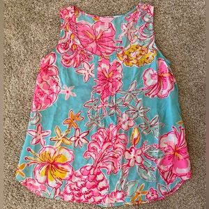Lilly Pulitzer Dahlia Silk Top
